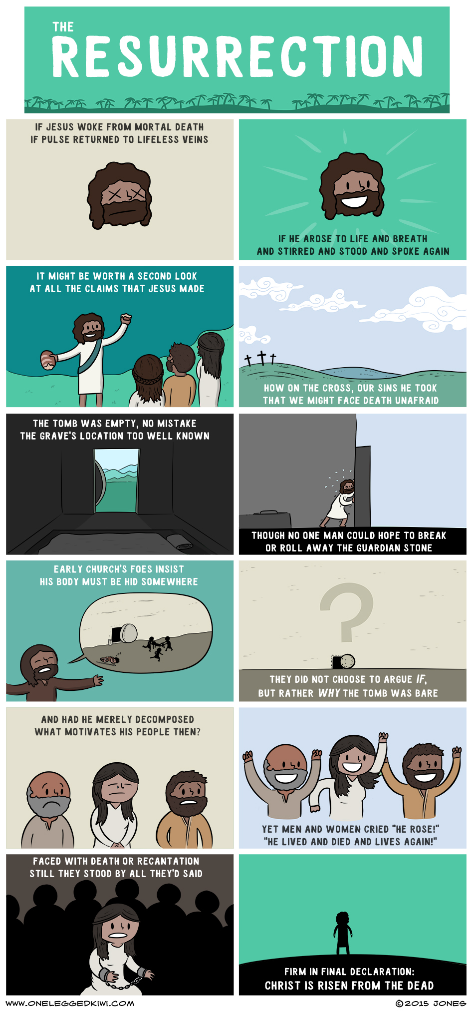 The resurrection - an illustrated poem by Anchor Lines, a Christian Webcomic