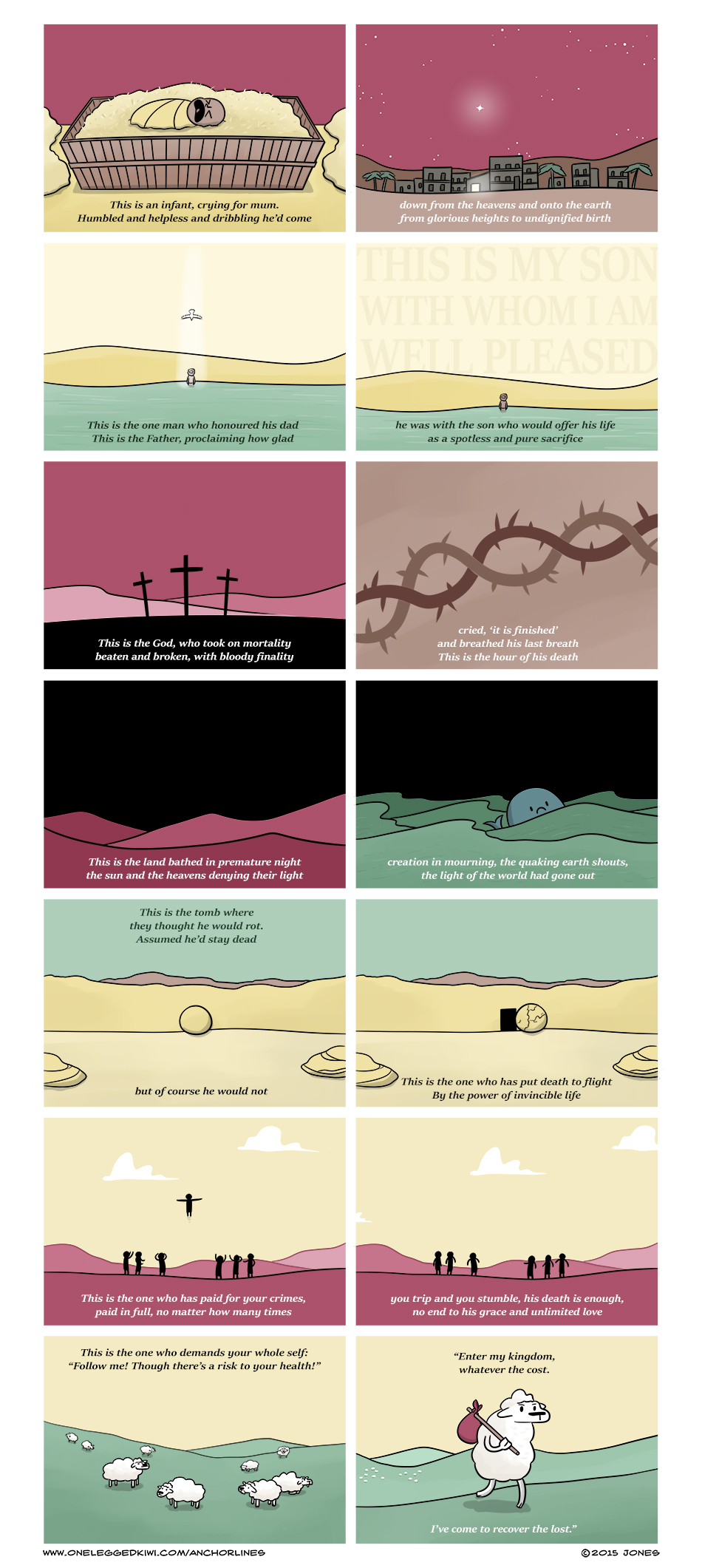 This is the infant - an illustrated poem by Anchor Lines, a Christian Webcomic
